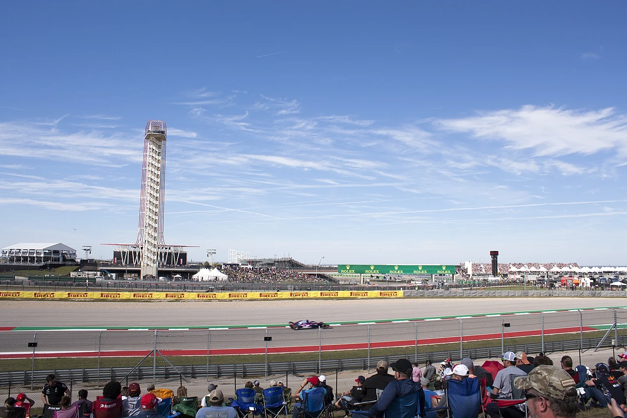Un Toro Rosso rueda en el Circuito de las Américas durante el GP de Estados Unidos de 2018, imagen de archivo