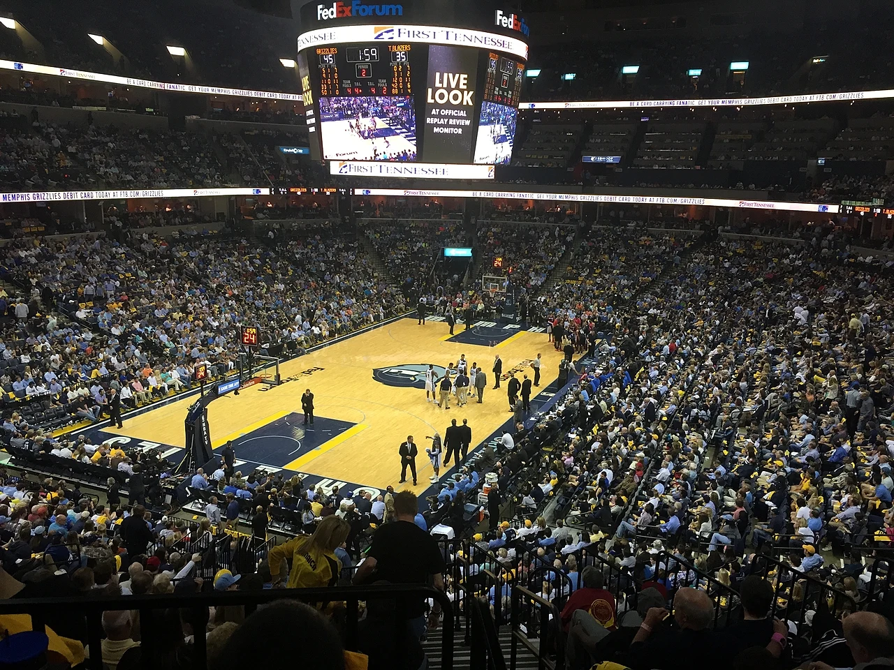 El FedExForum de Memphis durante un partido de los Grizzlies en 2015, imagen de archivo