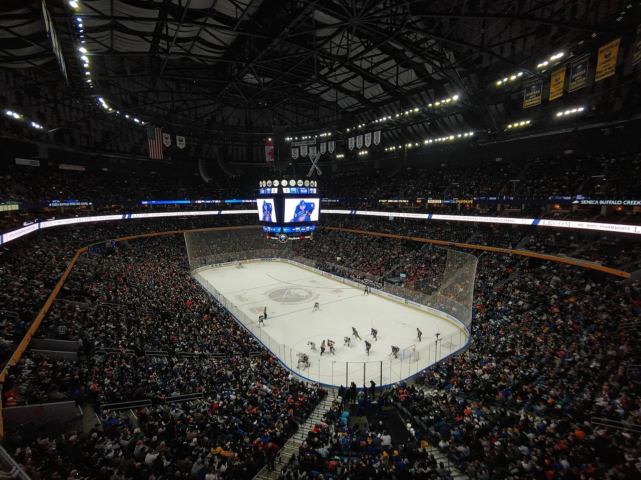 El KeyBank Center de Buffalo durante un partido de los Sabres en 2023, imagen de archivo