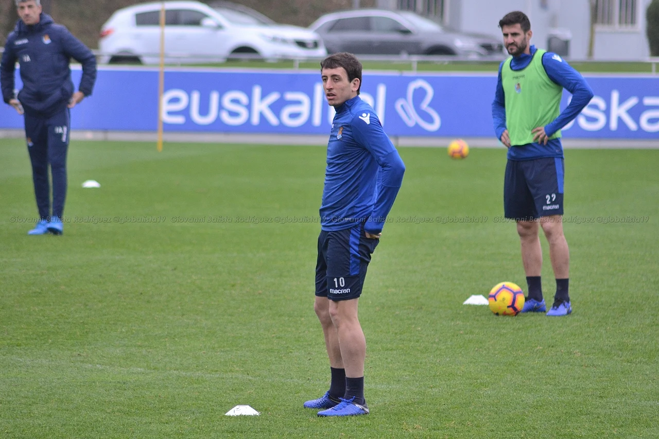 Mikel Oyarzabal con la Real Sociedad en 2018, imagen de archivo